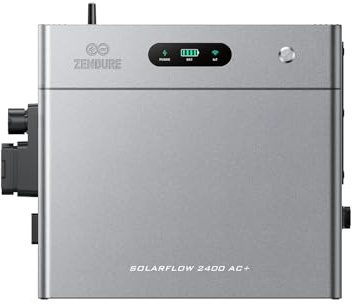 Zendure SolarFlow 2400 AC+ Stockage 2.4kW | Extensible 16.8kWh, 100% Compatible Installations Solaires, Plug & Play, Secours 2400VA, IP65, HEMS ZENKI