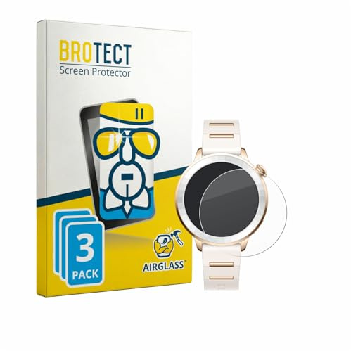 BROTECT 3 Stück Schutzglas für Oppo Watch X3 Mini Schutzfolie Panzer Folie Glas[Extrem Kratzfest 9H, Anti-Fingerprint, Ultra-Transparent]