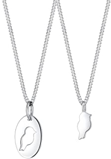 Elli Halskette Elli Damen Halskette Vogel Bird Mutter Kind Liebe in 925 Sterling Silber