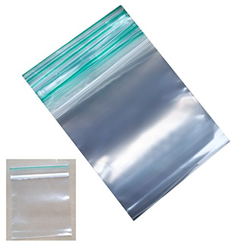 1000 (40mm x 40mm) Clear Poly Plastic Grip Seal Reusable Zip Lock Plain Bags