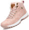 Mishansha Damen Herren Winterschuhe Warm Gefüttert Winterstiefel Wasserdicht Trekking Wanderschuhe Outdoor Rutschfest Schneeschuhe Dämpfung Boots, Pink 38