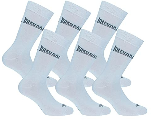 Lonsdale 6 Paar kurze Socken, mittlere Wadenhöhe, ausgezeichnete Baumwollqualität