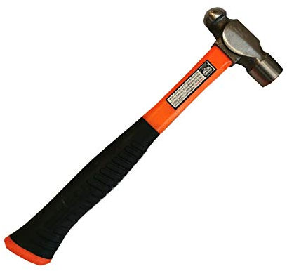 8oz Ball Pein Hammer Ball Peen Machinist's TRP Hammers Rubber Grip HI VES