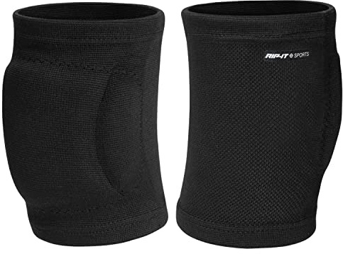 RIP-IT | Perfect Fit Volleyball Knee Pads | Black Medium | Lightweight Women’s Sport Equipment
