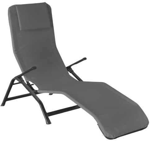 okAffareFatto di Zimbardi Costanza Sonnenliege Metall far beachtlux oszillierend grau new 2024