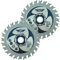 2 x TopsTools CS7624T_2 76mm 24T 10mm Bore TCT Saw Blades