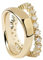 PdPaola Damen-Damenring 925er Silber Zirkonia 56 Gold 32020590
