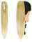 Gairyan Ponytail Extensions 54cm Claw on Pferdeschwanz Haarteil Klammer Clip in Extensions Zopf Gerade Glatt Lang Haarteil Zopf Synthetik Haar Haarverlängerung für Frauen (Dunkelblond T Bleichblond)