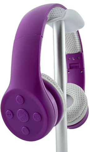 YUSONIC Kinderkopfhörer Bluetooth, Leicht Kopfhörer für Kinder mit Laustärkebegrenzung Gehörschutz & Musik-Sharing-Funktion, einfache Bedienung (Lila)