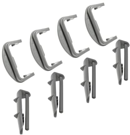 Dishwasher Basket Rear/Front Runner Rail Cap Clips X8 For Lamona & Beko