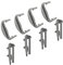 Dishwasher Basket Rear/Front Runner Rail Cap Clips X8 For Lamona & Beko