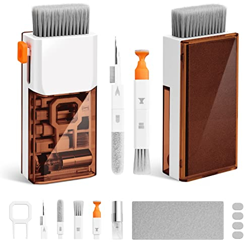 Ordilend Tastatur Reinigungsset, Laptop Reinigungsset, for MacBook Handy, Tastaturreiniger mit Bürste Laptop Keyboard Cleaner for Tablet, Computer, Einfach zu Bedienen und zu Tragen mit Patent