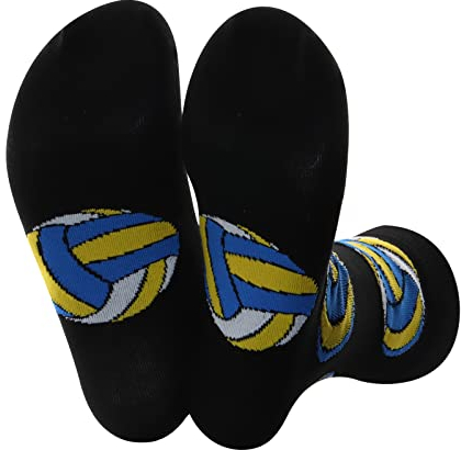 1 Paar lustige Volleyballsocken Geschenk für Volleyballspieler Geschenk Volleyball Team Geschenk Volleyball Team Geschenk Volleyball Trainer, Volleyball-Socke