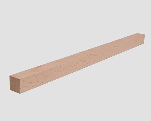 Holzleiste - Buche gehobelt - 25 x 25 x 350-1000mm (25 x 25 x 1000mm)