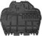 M MOTOS Unterfahrschutz motor für Audi A3 I 8L/S3 8L 1996-2001, Audi A3 I 8L/S3 8L 1996-2004, 2004-2010, Volkswagen GOLF IV 1999-2001, Volkswagen BOR 2001-2005, Seat LEON I (MK1) 2001-2004, Skod