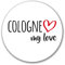 Huuraa Aufkleber Cologne My Love Geschenk Sticker 10cm Cologne Geschenkidee