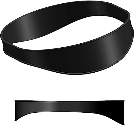 Gebogene Silikon Haarschnitt Band,Ausschnitt Rasierschablone und Haarschneideanleitung,Haarschnittband Rasierschablone Für DIY Home Haarschnitte (Schwarz) (Schwarz)