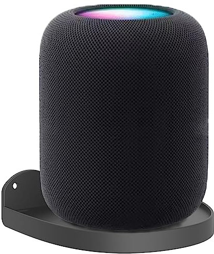 ZahoTse für Apple Homepod 1/Homepod 2 Halter Apple Homepod Wandhalterung Ständer Homepod 2 Halterung Zubehör mit integriertem Kabelmanagement,Smart Home Lautsprecher Zubehör Rack(Schwarz,JT01)2PCS