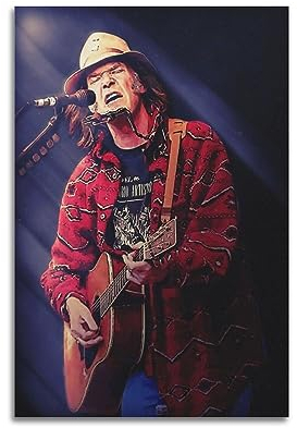 VZRSQZK Musikproduzent Neil Young Poster, dekoratives Gemälde, Leinwand, Wandposter und Kunstdruck, modernes Familienschlafzimmer-Dekor-Poster, 20 x 30 cm