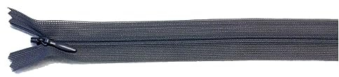 Reißverschluß nahtverdeckt nahtfein 22 cm dunkel grau