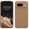 kwmobile Housse Compatible avec Google Pixel 8 Coque - Housse de téléphone Protection Souple en TPU Silicone - Cappuccino