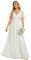 Ever-Pretty Women's Chiffon V Neck Short Sleeves Appliques White Bridesmaid Dressses Cream 16UK