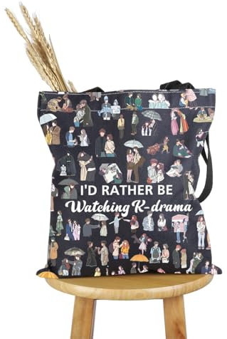 Generisch PYOUL Koreanischer Drama-Liebhaber, Geschenk, koreanisches Drama Fan, Tragetasche, K Drama Addict Handtasche, K-Pop K-Drama Merch, K-drama Tragetasche, medium