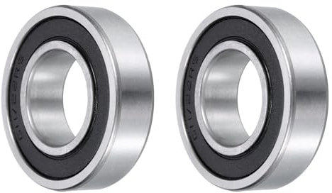 QUARKZMAN Rillenkugellager 60/22-2RS, ID 22mm x OD 44mm x Breite 12mm Doppelt abgedichtete Kugellager aus Gummi, Hochgeschwindigkeits-Kugellager aus Chromstahl (2 Stück)