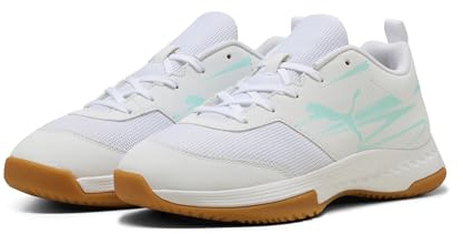 Puma Unisex Kinder Varion Ii Jr Hallenturnschuh, Electric Peppermint Puma White Gum, 35 EU