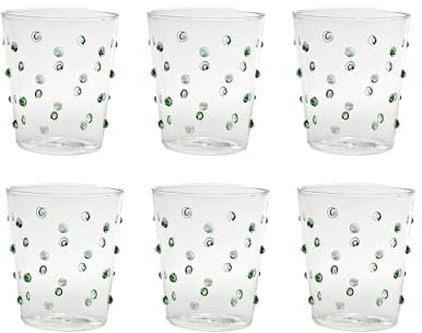 Bicchiere Zafferano Party Tumbler Verde 45 Cl Set 6 pezzi In Vetro