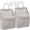 2 Stück Hängeorganizer mit 4 Taschen Hängeregal Hängeaufbewahrung Wandorganizer Faltbarer Hängetasche Taschen Aufbewahrung Organizer hängend für Badezimmer Schlafzimmer Küche Büro 23.5 x 10 x 30.5 cm
