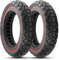 Amitor Vollgummireifen E Scooter 10 Zoll 2,125, Off-Road E Scooter Reifen 10 Zoll Vollgummi Pannensichere & Abriebfeste, 10x2.125 Reifen Vollgummi, E Roller Honeycomb Reifen 10x2.125, (Slot 36), 2PCS