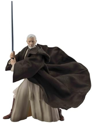 TAMASHII NATIONS S.H. Figuarts Star Wars Episode 4: New Hope Ben Kenobi -Classic Ver.- (Star Wars: A New Hope) ca. 5,9 Zoll (150 mm), PVC & ABS & Stoff vorgemalte Actionfigur