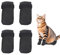 4 PCS Anti-Scratch Cat Boots Black Anti-Scratch Cat Gloves Adjustable Cat Claw Covers Non-Slip Breathable Mesh Cat Claw Shoes Cat Claw Protectors Suitable For Pet Bathing And Nail Clipping
