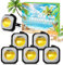 Scent-Hi Auto Duft, Autoparfüm, Hawaiil Auto Duft, Auto Lufterfrischer Mit Clip Zur Beseitigung Und Vermeidung Von Gerüchen, 6 Stück x 4ml