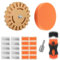 Decal Remover Eraser Wheel Adhesive Remover Kit, Included 1*scraper+20*Replacement Blades, 4 Inch Rubber Eraser Wheel with 2*Drill Adapter for Removeing Car Decal Vinyl Tape Graphics Pinstripe