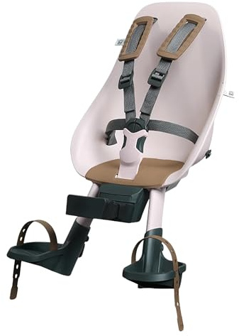 Urban IKI Kindersitz vorne mit kompaktem Adapter, Sakura Pink/Kurumi Braun