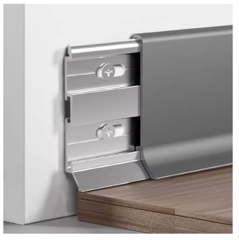 Zócalo de aluminio, zócalo de metal para baño, cocina, restaurante, oficina en casa