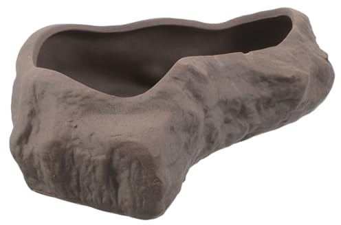 Cabilock Keramik-pflanztopf in Felsoptik Kleiner Bonsai-Topf Mit Geschlossenem Boden Pflanzgefäß Für Sukkulenten Blumentopf Aus Keramik Für Innen Und Außenbereich Leicht Und Langlebig