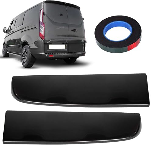 clickmax Twin Rear Roof Spoiler compatible with Transit & Tourneo Custom 2012-2023, Painted Magnetic Grey