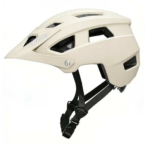 Casque de VTT pour adultes, hommes et femmes, ultra confortable, super léger, accessoires de cyclisme VTT avec ajustement réglable et visière solaire amovible