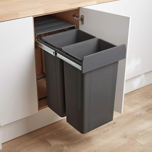 WESCO Big Bio-Double | 64L | Min.400mm Door (Orion Grey)