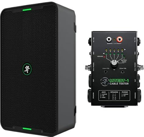 Mackie ShowBox Bluetooth Speaker with MTest-1 Cable Tester