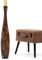 Leewadee Jarrón Grande De Suelo – Jarrón Alto De Madera De Mango para Ramas Decorativas, 90 cm, Marrón Marrón Claro