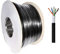 50m Cat6 Heavy Duty External SOLID COPPER Double Lined UTP Network Cable for Outdoor Use BLACK Reel