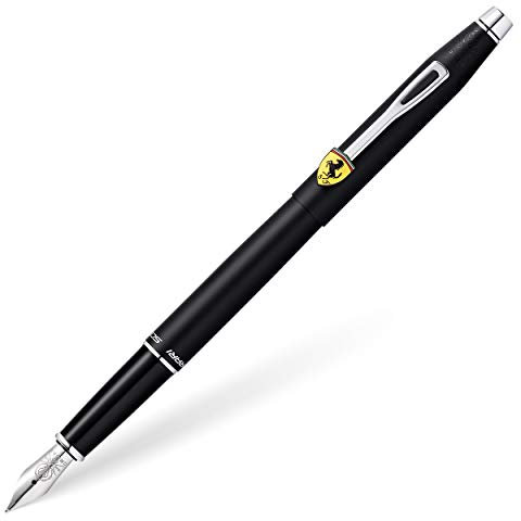 Cross Ferrari Classic Century Fine Nib Fountain Pen - Black/Chrome