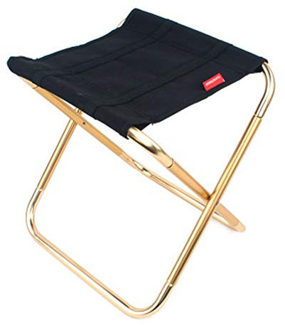 GUOCU Outdoor Hocker Klappbar, Camping Aluminium Klapphocker Faltbar, Campinghocker Kompakt
