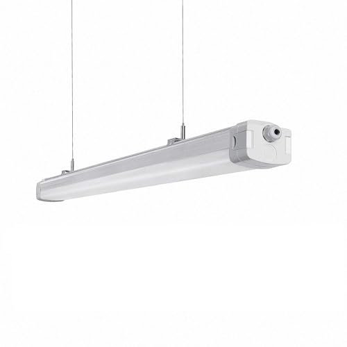 Mextronic Wannenleuchte Feuchtraumleuchte LED Wannenleuchte TRIO 3000/4000/6000K Tunable White 150CM 60W Langfeldleuchte, Entspricht Glühlampe: 600 Watts
