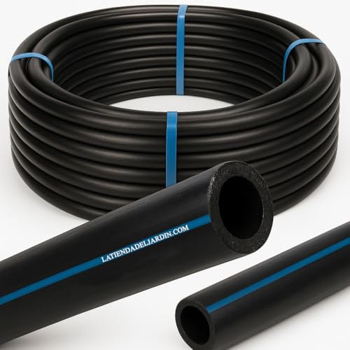 Stromschlauch 25 mm 10 bar 100 Meter Niedrige Dichte PE40 Flexschlauch, 3,5 mm dick, mehr Stärke und Flexibilität.