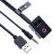 Universelle Auto Armaturenbretthalterung USB AUX Buchse + AUX 3.5mm Verlängerungskabel Panel Lead | Kompatibel mit VW Volkswagen Mercedes Audi BMW Mazda Honda Ford Toyota Fahrzeug Radio Kabel | 1.5 m